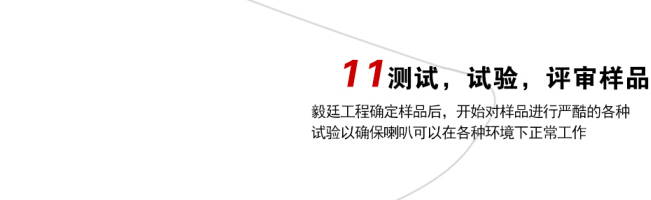 測試，試驗，評審樣品定制流程